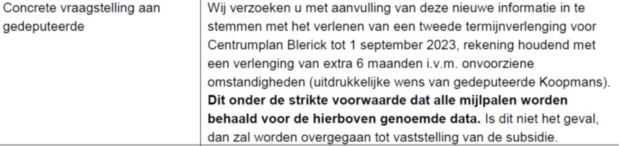 Centrumplan Blerick Subsidie 65