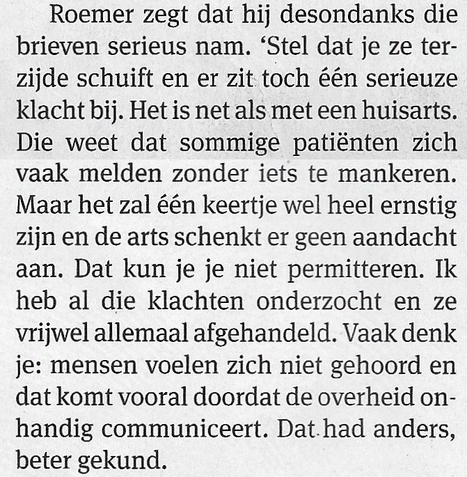 Non transparantie en geldverkwisting 4